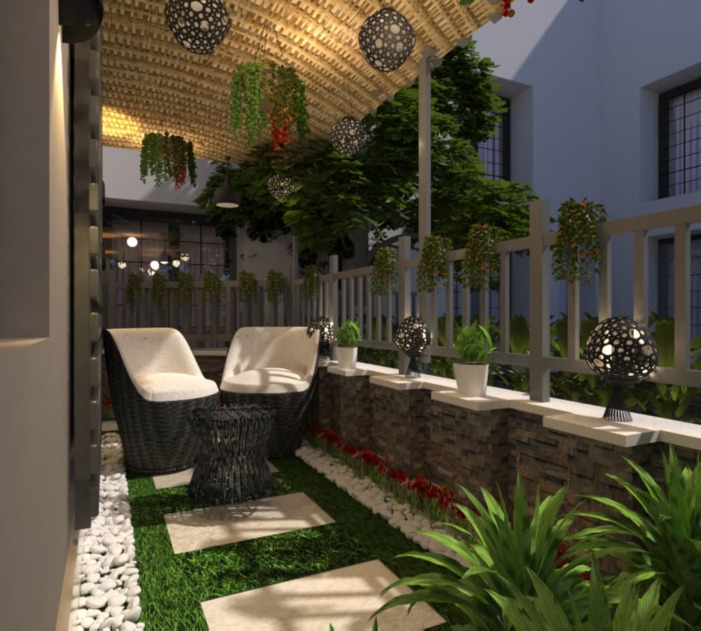 Stylish Balcony Design| Kayapalat Desi Interior