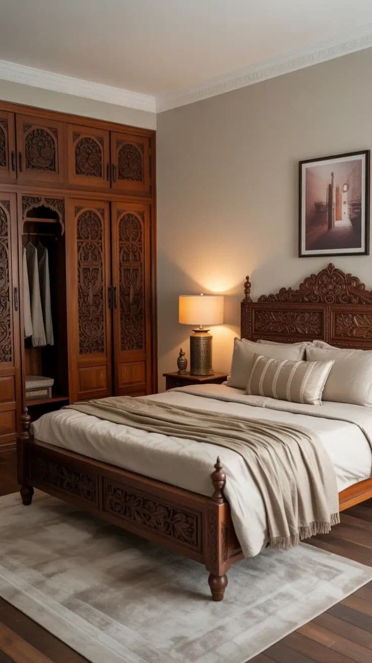 VINTAGE LOOK BEDROOM DESIGN