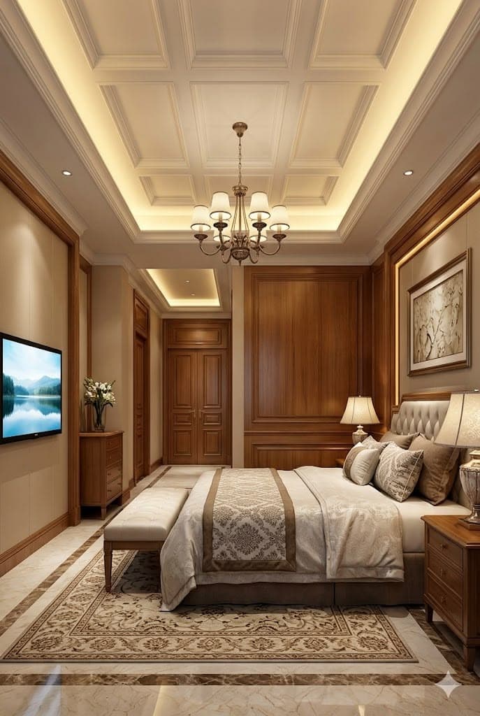 VINTAGE LOOK BEDROOM DESIGN 