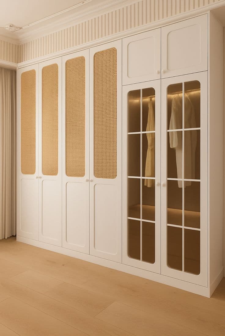 WHITE COLOUR BEST WARDROBE DESIGN VINTAGE LOOK